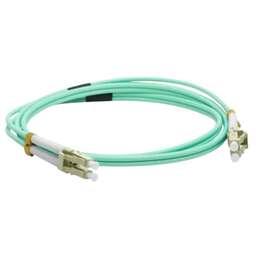 LANMASTER Патч-корд LAN-2LC-2LC/OM3-1.0 2x50/125 OM3 LC дуплекс-LC дуплекс 1м LSZH голубой