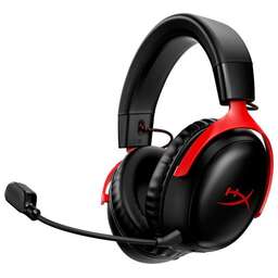 HYPERX Наушники с микрофоном Cloud III черный/красный мониторные Radio оголовье (77Z46AA)