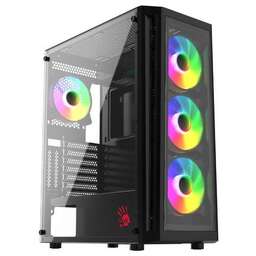 BLOODY Корпус ATX BD-CC120F, Midi-Tower, без БП, черный [bd-cc120f-bk]