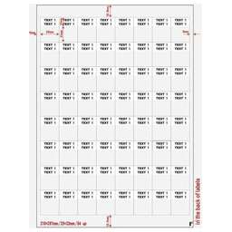 HYPERLINE Этикетка (WMBL-25X33-A4L-WH) 33x25мм x25мм полиэстр (упак:64шт) лаз.принт. бел.