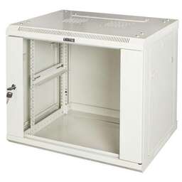 LANMASTER Шкаф коммутационный PRO TWT-CBWPG-9U-6X8-GY настенный, стеклянная передняя дверь, 9U, 600x502x800 мм