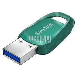 SANDISK Флешка USB Ultra Eco 128ГБ, USB3.2, темно-зеленый [sdcz96-128g-g46]