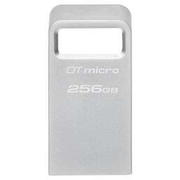 KINGSTON USB накопитель 256GB DataTraveler 3.0, металл, серебристый