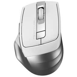 A4TECH Мышь Fstyler FG35S серебристый/белый оптическая (2000dpi) silent беспроводная USB (5but)