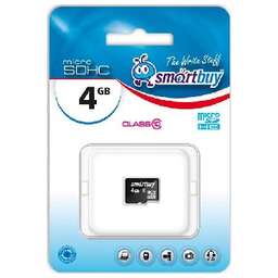 SMARTBUY (SB4GBSDCL10-00) MicroSDHC 4GB Class10