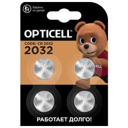 OPTICELL CR2032 Батарейка Specialty 2032, 4 шт