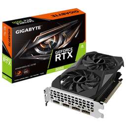 GIGABYTE Видеокарта RTX3050 WINDFORCE OC V2 6GB GDDR6 96bit 2xDP 2xHDMI 2FAN RTL