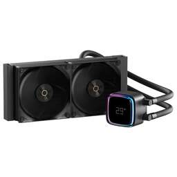 OCYPUS Вентилятор для процессора Iota L24 BK ARGB Black 280W/ All Intel/ AMD AM*/ Digital display / Screws