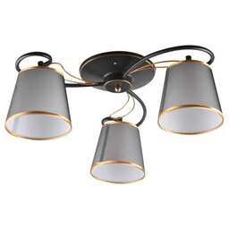 HIPER Люстра Nataly H055-3, 3 х 60 Вт, черный/золото