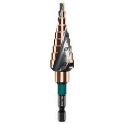 KRAFTOOL COBALT 4-20мм, 9 ступеней, азотирование, винтовая спираль, сверло ступенчатое(29691-4-20-9)