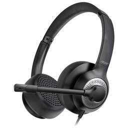 ACER Наушники с микрофоном OHW309 черный 2.8м накладные USB оголовье (ZL.HDSEE.004)