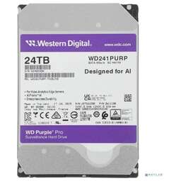 WESTERN DIGITAL 24TB WD Purple Pro (WD241PURP) {Serial ATA III, 7200- rpm, 512Mb, 3.5"}