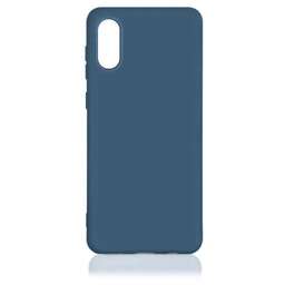 DF Чехол (клип-кейс) для Samsung Galaxy A02 sOriginal-27 синий ( SORIGINAL-27 (BLUE))