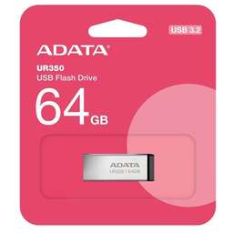 ADATA USB накопитель 64GB UR350 USB 3.2 Gen1, UR350-64G-RSR/BK
