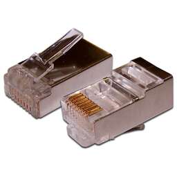 LANMASTER Коннектор (TWT-PL45/S-8P8C) FTP кат.5E RJ45 серебристый (упак.:100шт)