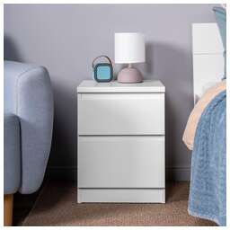 ГУД ЛАКК 2.03.03.050.1 КАСТОР тумба 2 ящика RU белая (1 пак.)