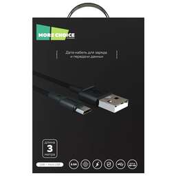 MORE CHOICE (4620202551023) K19m USB 2.0A для micro USB - 3м Black