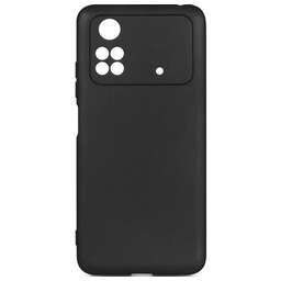 DF Чехол (клип-кейс) poCase-03, для Xiaomi Poco M4 Pro, противоударный, черный