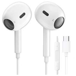 PERO Наушники EP19WH, USB Type-C, вкладыши, белый