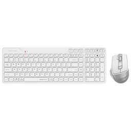 A4TECH Клавиатура + мышь Fstyler FB2800C Air2 White клав:белый/серый мышь:белый/серый USB беспроводная Bluetooth/Радио slim