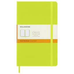 MOLESKINE Блокнот CLASSIC QP060C2 Large 130х210мм 240стр. линейка твердая обложка лайм