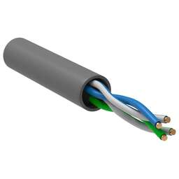 ITK Кабель информационный BC1-C5E02-111-305-G кат.5E UTP 2 пары PVC внутренний 305м серый