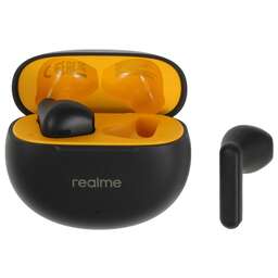 REALME Гарнитура вкладыши Buds T01 черный беспроводные bluetooth в ушной раковине (6941764436190)