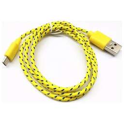 SMARTBUY (iK-12n yellow) USB - MICRO USB нейлон 1.м желтый