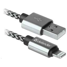 DEFENDER (87809) ACH01-03T PRO USB2.0, AM-LightningM, 1.0 м, белый