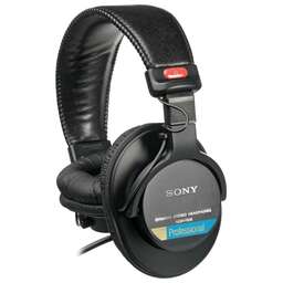 SONY Гарнитура мониторные MDR-7506 3м черный проводные оголовье
