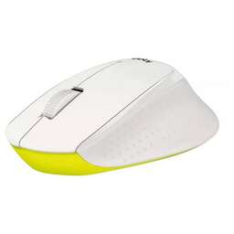 LOGITECH Мышь Мышь беспроводная M330 Silent Plus White бнлая, оптическая, 1000dpi, 2.4GHz,USB-ресивер, бесшумная, под правую руку