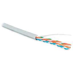 HYPERLINE Кабель информационный UUTP4-C5E-S24-IN-LSZH-GY-305 кат.5E UTP 4 пары 24AWG LSZH внутренний 305м серый