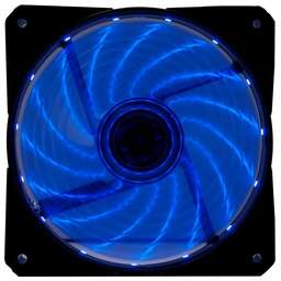 DIGMA Вентилятор DFAN-LED-BLUE 120мм, 3-pin, от БП:4-pin (Molex), 1200об/мин, 23 дБ, RGB, черный, Ret