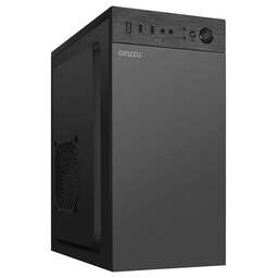 GINZZU Корпус MiniTower B400, mATX, 2xUSB 2.0, черный,без БП, без вентиляторов ( B400)