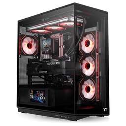 THERMALTAKE Корпус Stage 450 TG черный без БП ATX 3x120mm 4x140mm 1xUSB3.0 audio bott PSU