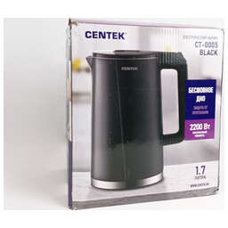 CENTEK CT-0005 1.7л, 2200Вт,black (уценка 8708597)