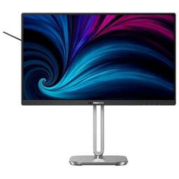 PHILIPS Монитор 23.8" 24B2U4301 Black (IPS, 300cd, 1500:1, 4ms, 50M:1, 178/178, HDMI, DP, USB Hub, USB-C(PD100W), RJ45, Speakers, 120Hz, Tilt, HAS, Swivel, Pivot, Internal, VESA)