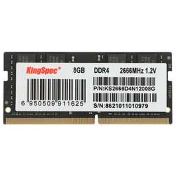 KINGSPEC Память DDR4 8GB 2666MHz KS2666D4N12008G RTL PC4-21300 CL19 SO-DIMM 260-pin 1.2В single rank Ret