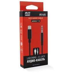 AVS Кабель Lighting - 3.5 Jack (1м ) AU-LJ01 (блистер)