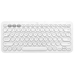 LOGITECH Клавиатура K380, беспроводная, заводское нанесение кириллицы, белый [920-009589]