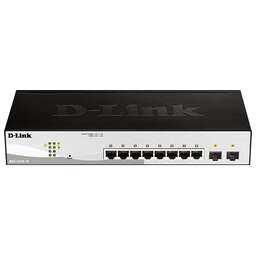 D-LINK Коммутатор DGS-1210-10/F1A 8x1Гбит/с 2SFP управляемый