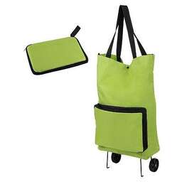 РЫЖИЙ КОТ Сумка-тележка складная ATB-01 Лайм, 55,5*39*13 см