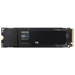 SAMSUNG Накопитель SSD 1Tb PCI-E NVME M.2 2280 990 EVO R5000/W4200, 680K/800K IOPs (MZ-V9E1T0BW)