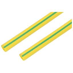 REXANT Трубка термоусаживаемая ТУТ нг 35,0/17,5мм, желто-зеленая, упаковка 10 шт. по 1м