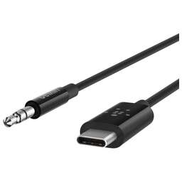 BELKIN Кабель RockStar 3,5 mm Audio с коннектором USB-C Cable. Длина: 90см. Цвет: черный