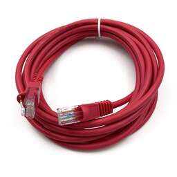 BURO Патч-корд UTP-5E-3M-R UTP 4 пары cat.5E CCA molded 3м красный RJ-45 (m)-RJ-45 (m)