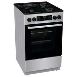GORENJE Плита Комбинированная GK5C60SJ серый (без крышки) реш.сталь