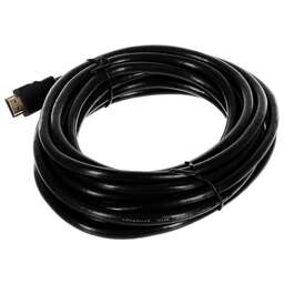 NONAME Кабель аудио-видео HDMI (m) - HDMI (m) , 5м, GOLD, черный [00117502]