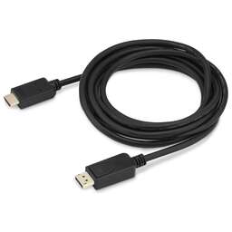 BURO Кабель аудио-видео v. 1.2 DisplayPort (m)/HDMI (m) 3м. позолоч.конт. черный (BHP DPP_HDMI-3)