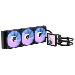 FORMULA Система водяного охлаждения Ice Jet Vision 360 ARGB Soc-AM5/AM4/1200/2066/1700/1851 черный 4-pin 1-27dB Al+Cu LCD 315W 2020gr Ret (ICE JET VISION 360 BK)